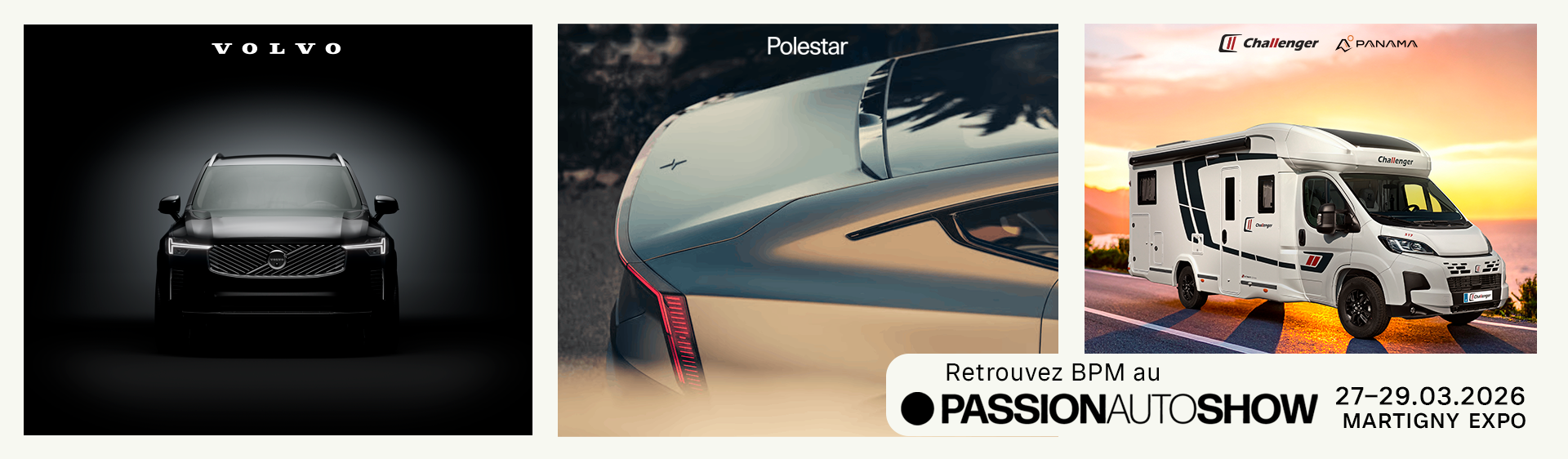 Volvo, Polestar et BPM Campers à Passion Auto Show 2026